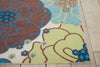 Nourison Home and Garden RS021 Light Blue Area Rug Detail Image