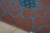 Nourison Home and Garden RS021 Light Blue Area Rug Detail Image