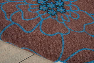 Nourison Home and Garden RS021 Light Blue Area Rug Detail Image