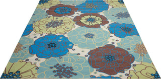 Nourison Home and Garden RS021 Light Blue Area Rug Main Image