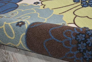 Nourison Home and Garden RS021 Light Blue Area Rug Detail Image