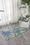 Nourison Home and Garden RS022 Blue Area Rug Room Image