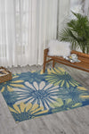 Nourison Home and Garden RS022 Blue Area Rug Room Image Feature