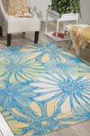 Nourison Home and Garden RS022 Blue Area Rug Room Image