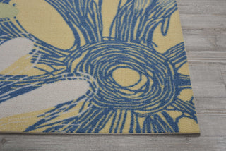 Nourison Home and Garden RS022 Blue Area Rug Detail Image