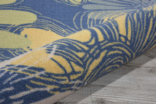 Nourison Home and Garden RS022 Blue Area Rug Detail Image