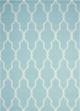 Nourison Home and Garden RS087 Aqua Area Rug 5'3'' X 7'5''