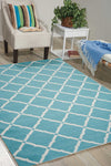 Nourison Home and Garden RS091 Aqua Area Rug Room Image Feature