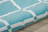 Nourison Home and Garden RS091 Aqua Area Rug Detail Image