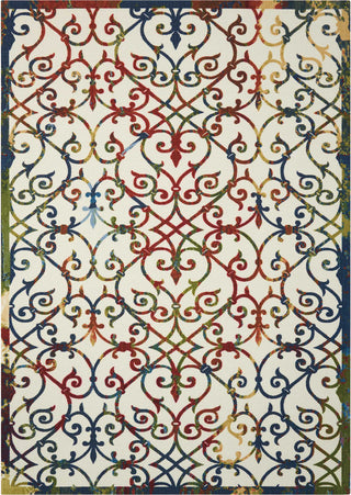 Nourison Home and Garden RS093 Multicolor Area Rug 5'3'' X 7'5''