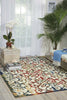 Nourison Home and Garden RS093 Multicolor Area Rug 6' X 8' Feature