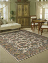 Nourison India House IH05 Ivory Gold Area Rug 5' X 8' Living Space Shot Feature