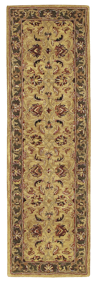 Nourison India House IH17 Gold Area Rug 3' X 8'