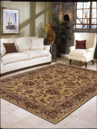 Nourison India House IH17 Gold Area Rug Room Image