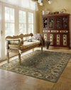 Nourison India House IH18 Green Area Rug 5' X 8' Living Space Shot Feature