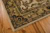 Nourison India House IH47 Ivory Gold Area Rug Corner Image
