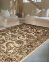 Nourison India House IH47 Ivory Gold Area Rug Room Image Feature