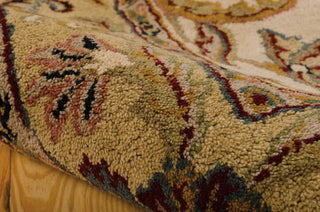 Nourison India House IH47 Ivory Gold Area Rug Detail Image