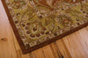 Nourison India House IH58 Rust Area Rug Corner Image