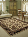 Nourison India House IH60 Beige Area Rug 5' X 8' Living Space Shot Feature
