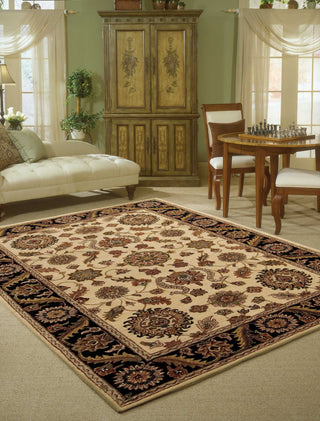 Nourison India House IH60 Beige Area Rug Room Image Feature