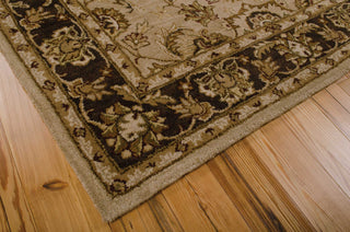 Nourison India House IH71 Taupe Area Rug Corner Image
