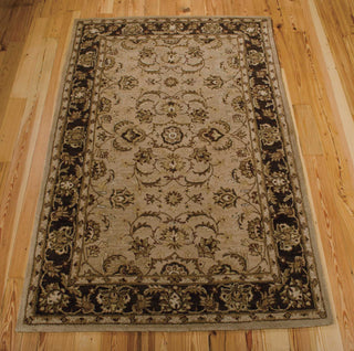 Nourison India House IH71 Taupe Area Rug Main Image Feature