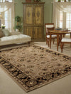 Nourison India House IH71 Taupe Area Rug Room Image Feature
