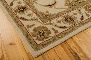 Nourison India House IH73 Ivory Area Rug Corner Image