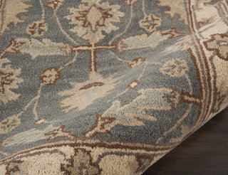 Nourison India House IH75 Blue Area Rug Detail 