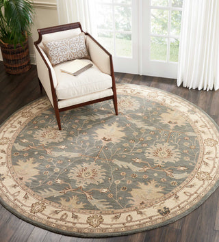 Nourison India House IH75 Blue Area Rug Room Scene 3