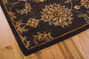Nourison India House IH83 Charcoal Area Rug Corner Image