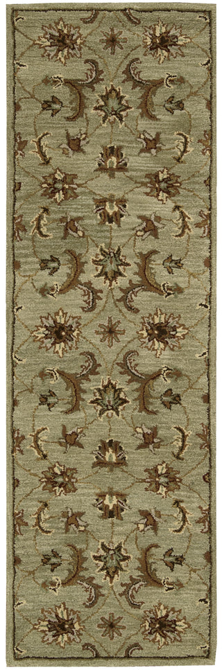 Nourison India House IH83 Light Green Area Rug 3' X 8'