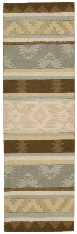 Nourison India House IH84 Sage Area Rug 3' X 8'