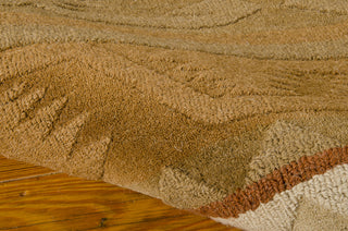 Nourison India House IH85 Camel Area Rug 5' X 8' Texture Shot