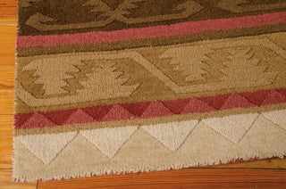 Nourison India House IH85 Espresso Area Rug Corner Image