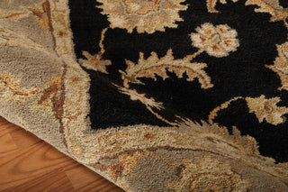 Nourison India House IH90 Black Area Rug Detail Image