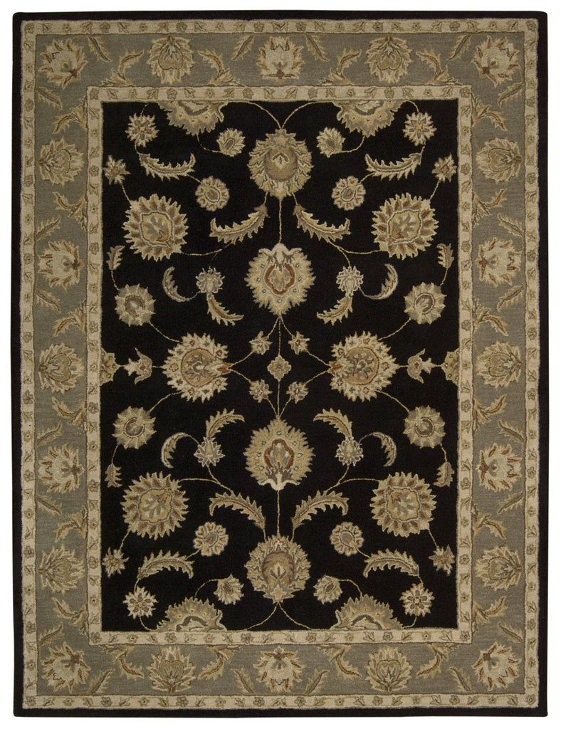 Nourison India House IH90 Black Area Rug main image