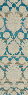 India House IH91 Ivory/Teal Area Rug by Nourison 2'3'' X 7'6''