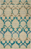 India House IH91 Ivory/Teal Area Rug by Nourison 3'6'' X 5'6''