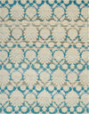 India House IH91 Ivory/Teal Area Rug by Nourison 8' X 10'6''