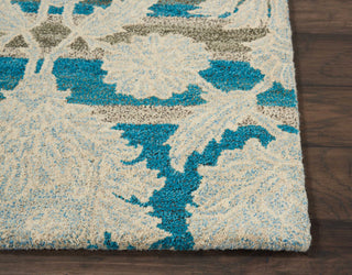 India House IH91 Ivory/Teal Area Rug by Nourison Detail Image