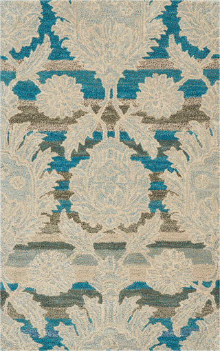 India House IH91 Ivory/Teal Area Rug by Nourison 2'6'' X 4'