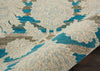 India House IH91 Ivory/Teal Area Rug by Nourison Detail Image