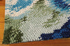 Nourison Impressionist IMPR1 Green Blue Area Rug Corner Image