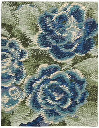 Nourison Impressionist IMPR1 Green Blue Area Rug main image