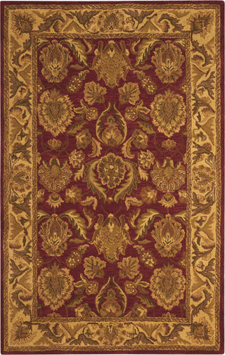 Nourison India House IH01 Burgundy Area Rug