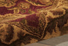 Nourison India House IH01 Burgundy Area Rug Detail Image