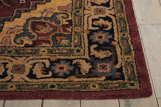 Nourison India House IH02 Rust Area Rug Detail Image