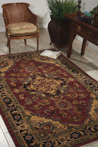 Nourison India House IH02 Rust Area Rug Room Image Feature